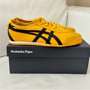 Onitsuka Tiger Mexico 66 Yellow And Black Sports Casual Shoes